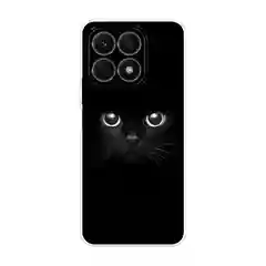 Шоколадный силиконовый чехол на Honor X8A / Хонор X8A прозрачный, с рисунком, защита камеры