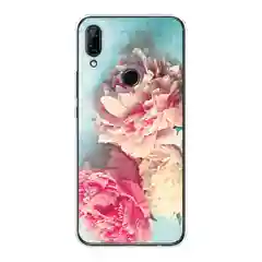 Конфетный чехол на Huawei P Smart Z/Honor 9X / Хонор 9Х прозрачный, с рисунком, защита камеры