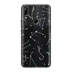 Прозрачный чехол на Huawei P Smart Z/Honor 9X / Хонор 9Х прозрачный, с рисунком, защита камеры