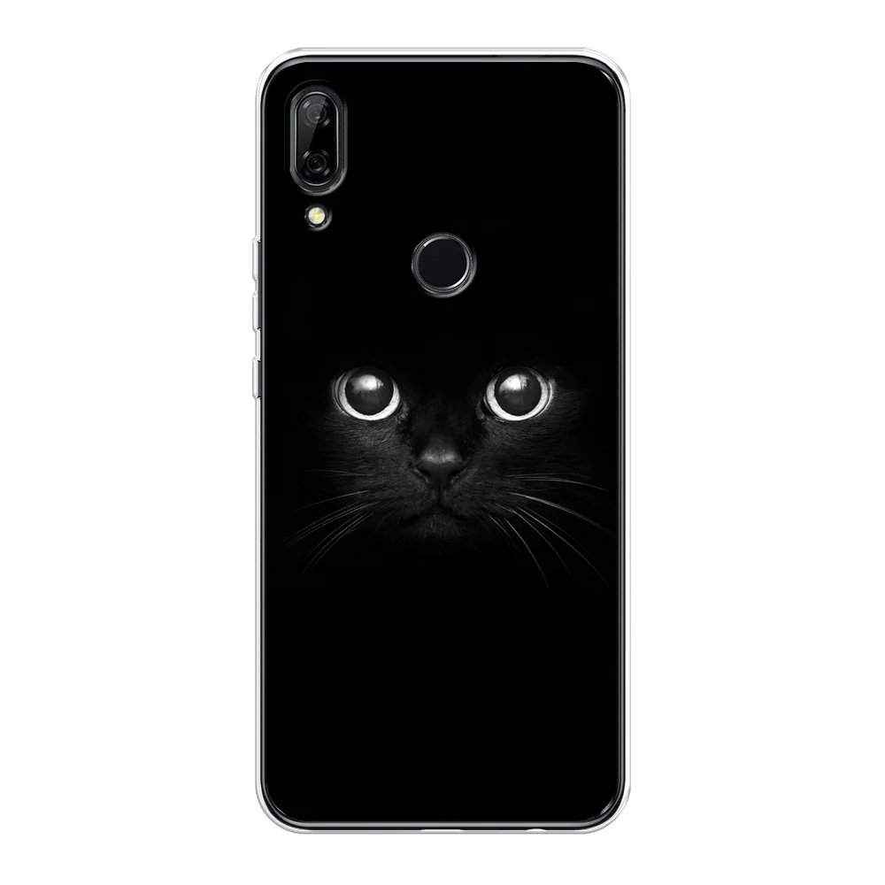 Шоколадный чехол на Huawei P Smart Z/Honor 9X / Хонор 9Х прозрачный, с рисунком, защита камеры