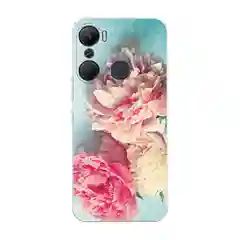 Конфетный силиконовый чехол на Infinix Hot 12 Pro / Инфиникс Хот 12 Про с рисунком, защита камеры