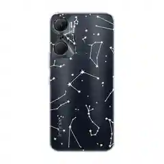 Прозрачный силиконовый чехол на Infinix Hot 12 Pro / Инфиникс Хот 12 Про с рисунком, защита камеры