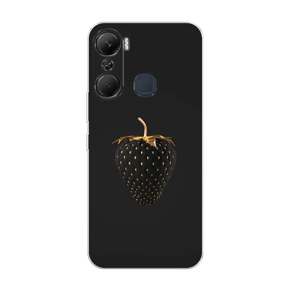 Разноцветный силиконовый чехол на Infinix Hot 12 Pro / Инфиникс Хот 12 Про с рисунком, защита камеры