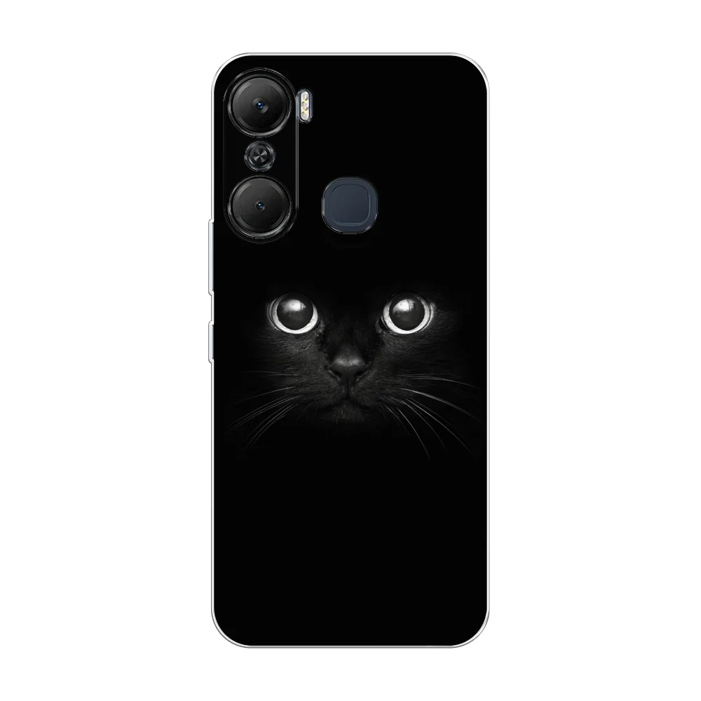 Шоколадный силиконовый чехол на Infinix Hot 12 Pro / Инфиникс Хот 12 Про с рисунком, защита камеры