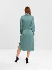 Мятный платье женское с длинным рукавом