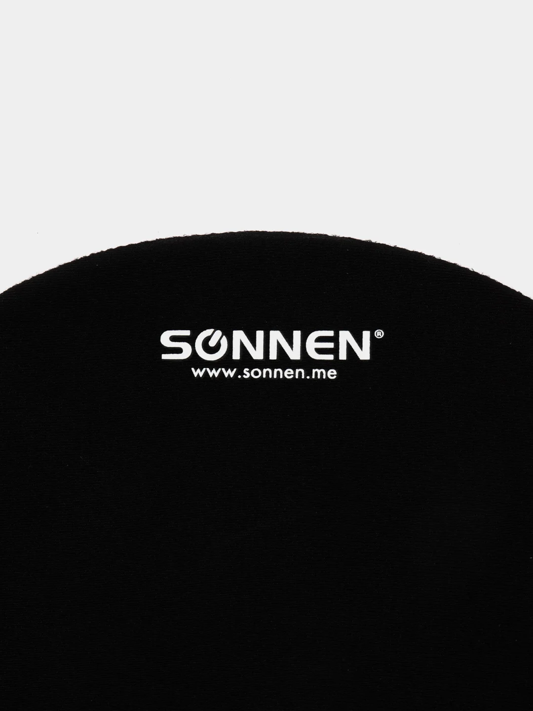 Коврик для мыши с подушкой под запястье Sonnen, полиуретан + лайкра, 250х220х20мм, черный