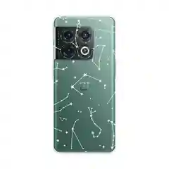 Прозрачный силиконовый чехол на OnePlus 10 Pro 5G / Ван Плас 10 Про 5G с рисунком, защита камеры