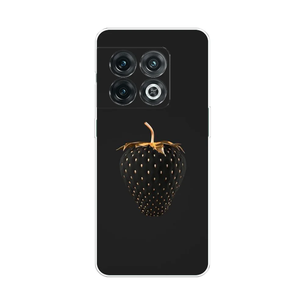 Разноцветный силиконовый чехол на OnePlus 10 Pro 5G / Ван Плас 10 Про 5G с рисунком, защита камеры
