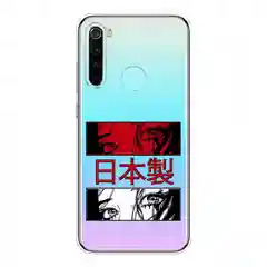 Алый силиконовый чехол на Xiaomi Redmi Note 8 / Сяоми Редми Нот 8 с рисунком, защита камеры