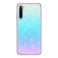 Прозрачный силиконовый чехол на Xiaomi Redmi Note 8 / Сяоми Редми Нот 8 с рисунком, защита камеры