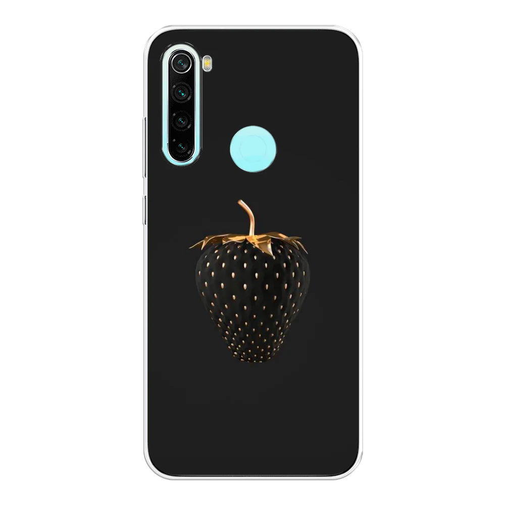 Разноцветный силиконовый чехол на Xiaomi Redmi Note 8 / Сяоми Редми Нот 8 с рисунком, защита камеры