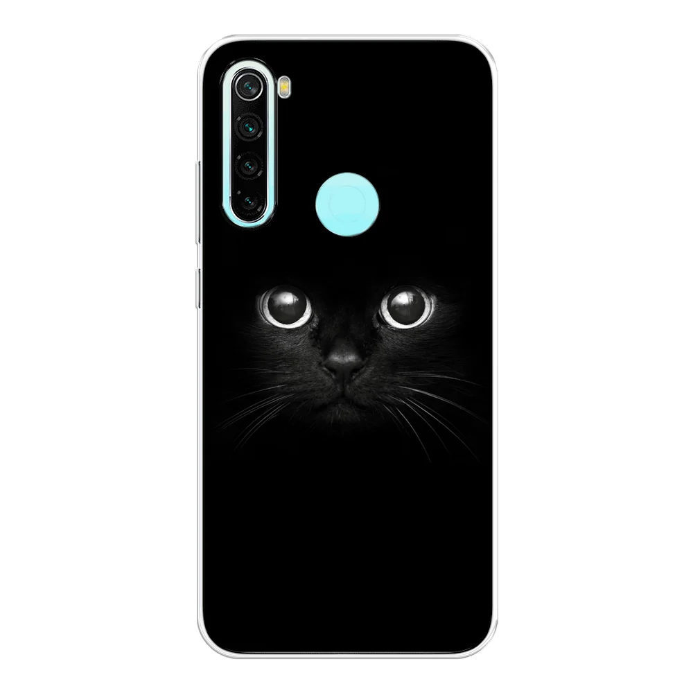 Шоколадный силиконовый чехол на Xiaomi Redmi Note 8 / Сяоми Редми Нот 8 с рисунком, защита камеры