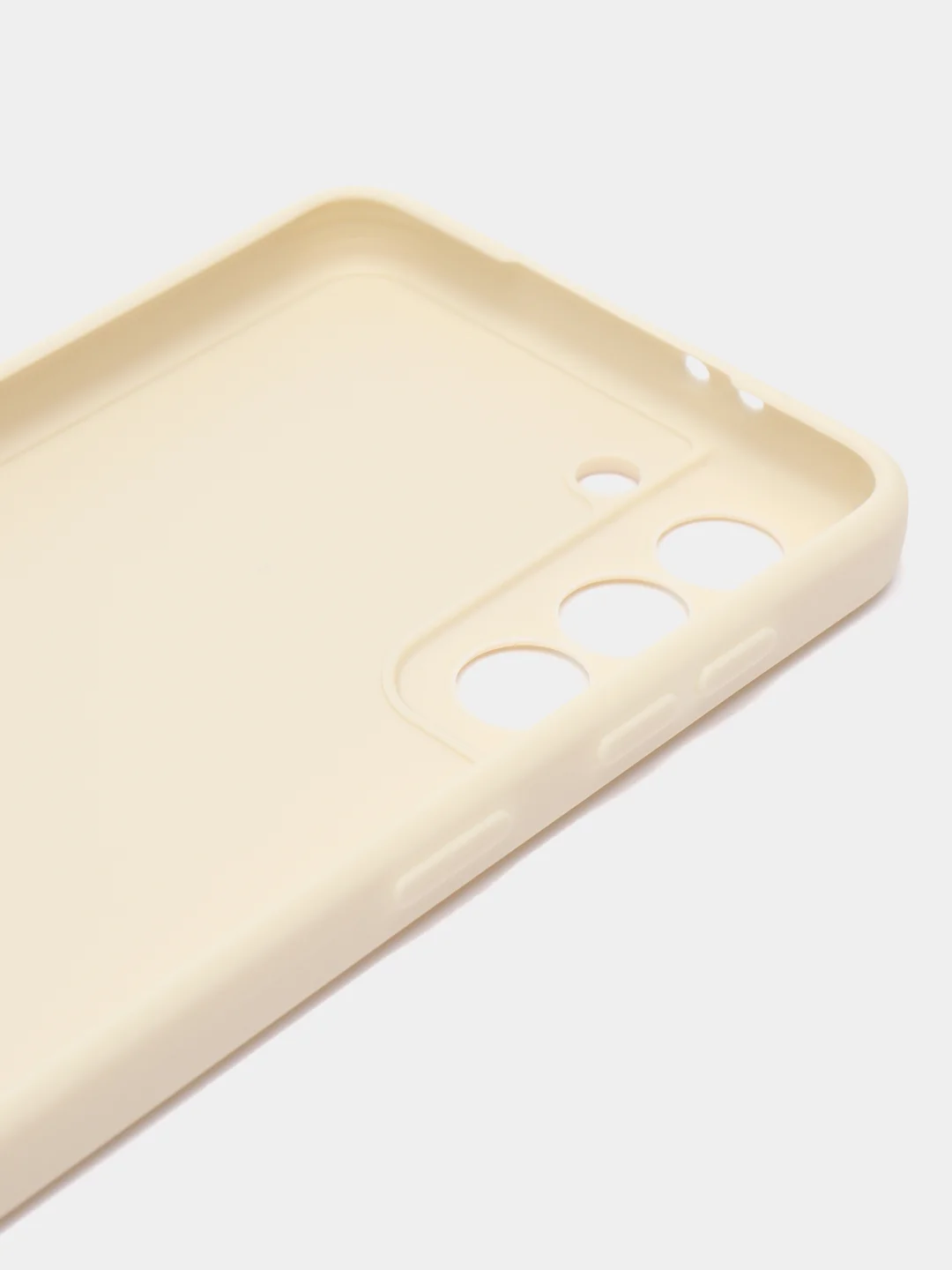 Молочный чехол Samsung Galaxy S21, Самсунг Галакси С21 прозрачный силиконовый