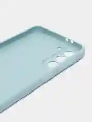 Светло-синий чехол Samsung Galaxy S21, Самсунг Галакси С21 прозрачный силиконовый