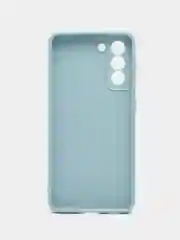 Светло-синий чехол Samsung Galaxy S21, Самсунг Галакси С21 прозрачный силиконовый