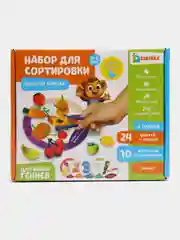 Набор для сортировки-сортер "Вкусная тарелка", по методике Монтессори