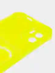 Желтый силиконовый чехол Xiaomi Redmi A1, (Сяоми Редми А1), с карманом, прозрачный