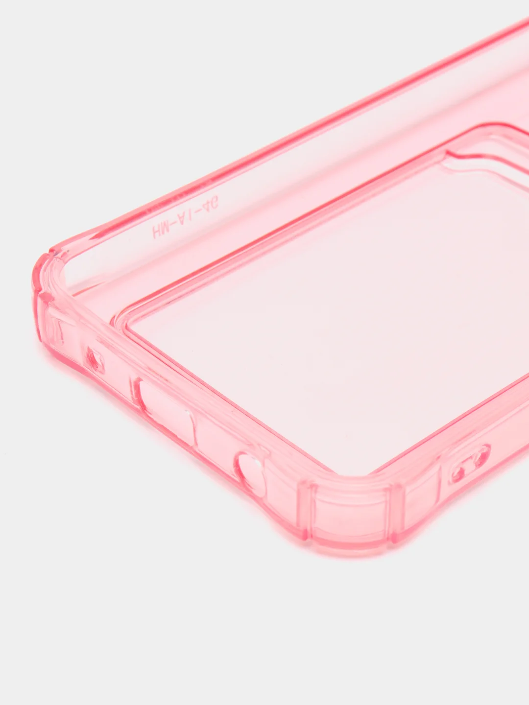Розовый силиконовый чехол Xiaomi Redmi A1, (Сяоми Редми А1), с карманом, прозрачный