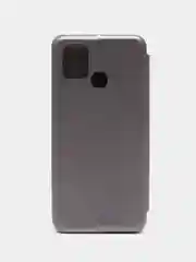 Серый чехол-книжка для Infinix Smart 6, Инфиникс Смарт 6