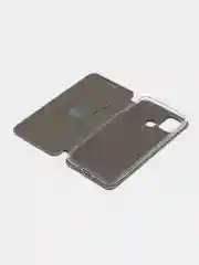 Серый чехол-книжка для Infinix Smart 6, Инфиникс Смарт 6