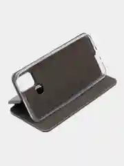 Серый чехол-книжка для Infinix Smart 6, Инфиникс Смарт 6