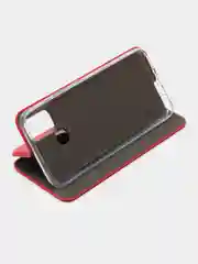 Красный чехол-книжка для Infinix Smart 6, Инфиникс Смарт 6