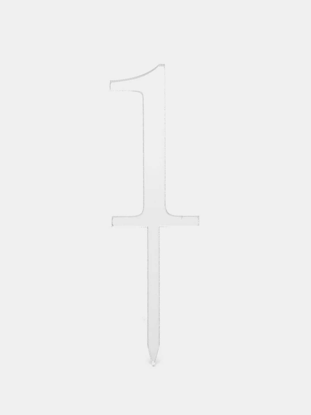 Золотой топпер #Т32 "Цифра" 0, 1, 2, 3, 4, 5, 6, 7, 8, 9 из зеркального акрила для украшения торта