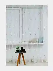 Карамельный тюль сетка для гостиной спальни комнаты, с вышивкой, 330*250, для детской, цвет кофе