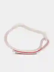 Молочный ремешок нейлоновый на липучке для Xiaomi Mi Band 3, Mi Band 4, Band 5, Band 6, Mi Band 7