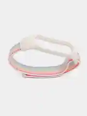 Молочный ремешок нейлоновый на липучке для Xiaomi Mi Band 3, Mi Band 4, Band 5, Band 6, Mi Band 7