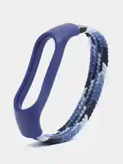 Темно-синий ремешок матерчатый, для Xiaomi Mi Band 3, 4, 5, 6, 7