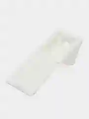 Белый уголок монтажный мебельный с заглушкой, 10шт