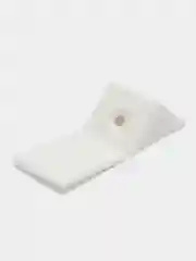 Белый уголок монтажный мебельный с заглушкой, 10шт