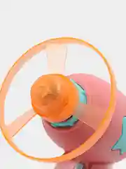 Розовый детский пистолет с вертушкой