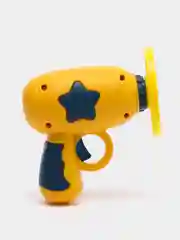 Желтый детский пистолет с вертушкой