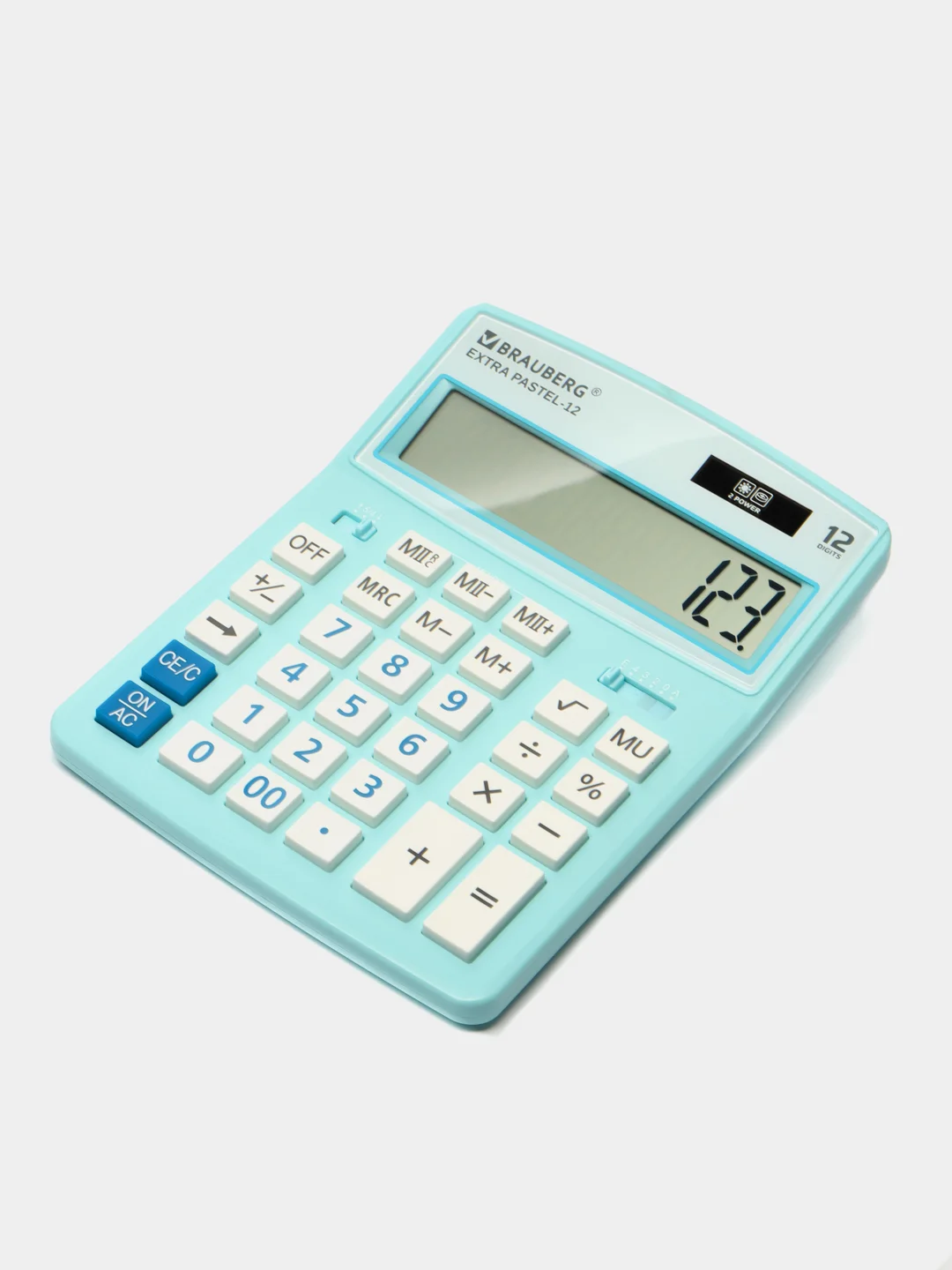 Калькулятор настольный электронный обычный Brauberg Extra Pastel-12-lb (206x155 мм)