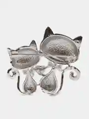 Брошь "Кошки", с эмалью