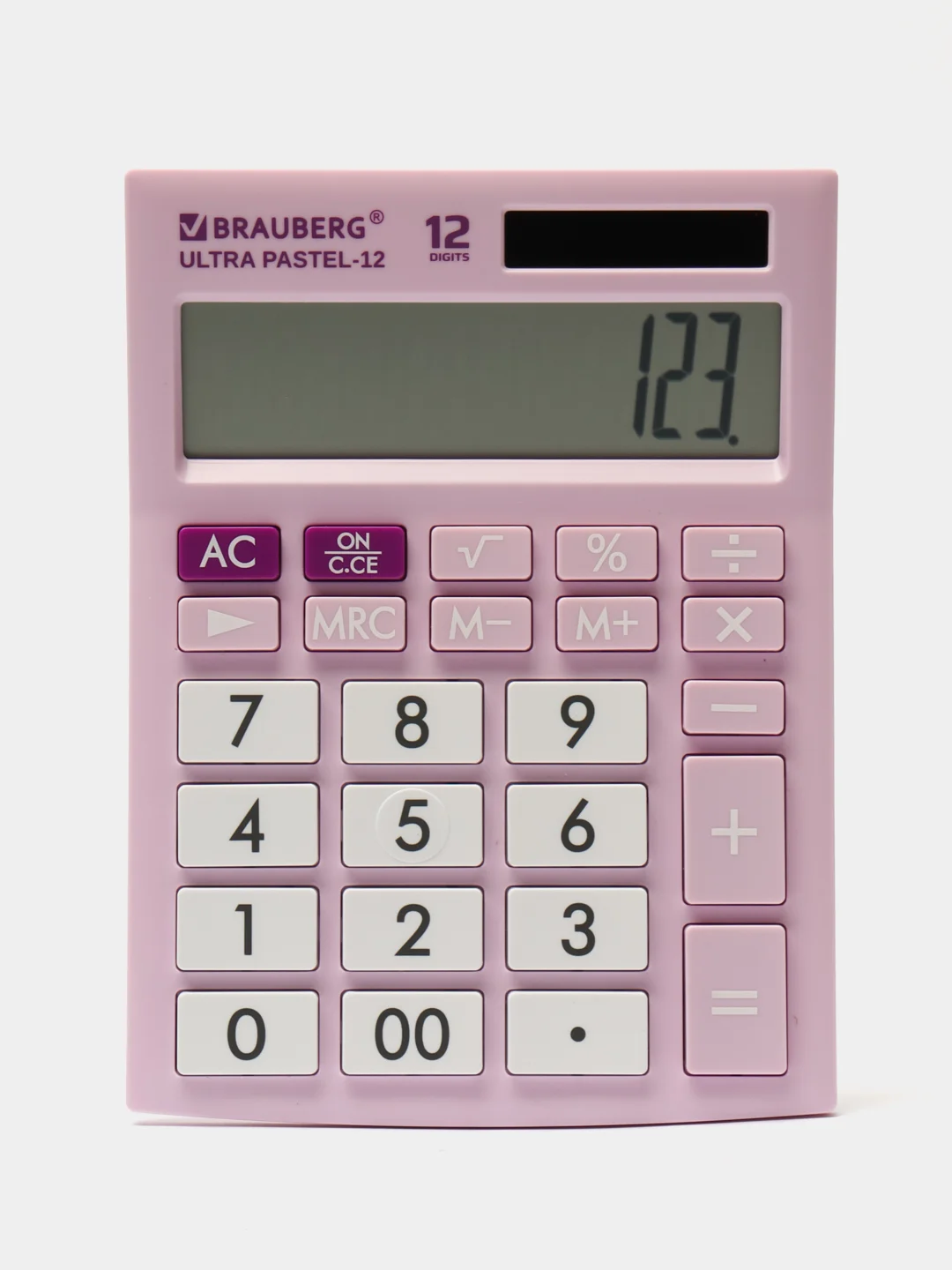 Калькулятор настольный электронный обычный Brauberg Ultra Pastel-12-pr (192x143 мм)