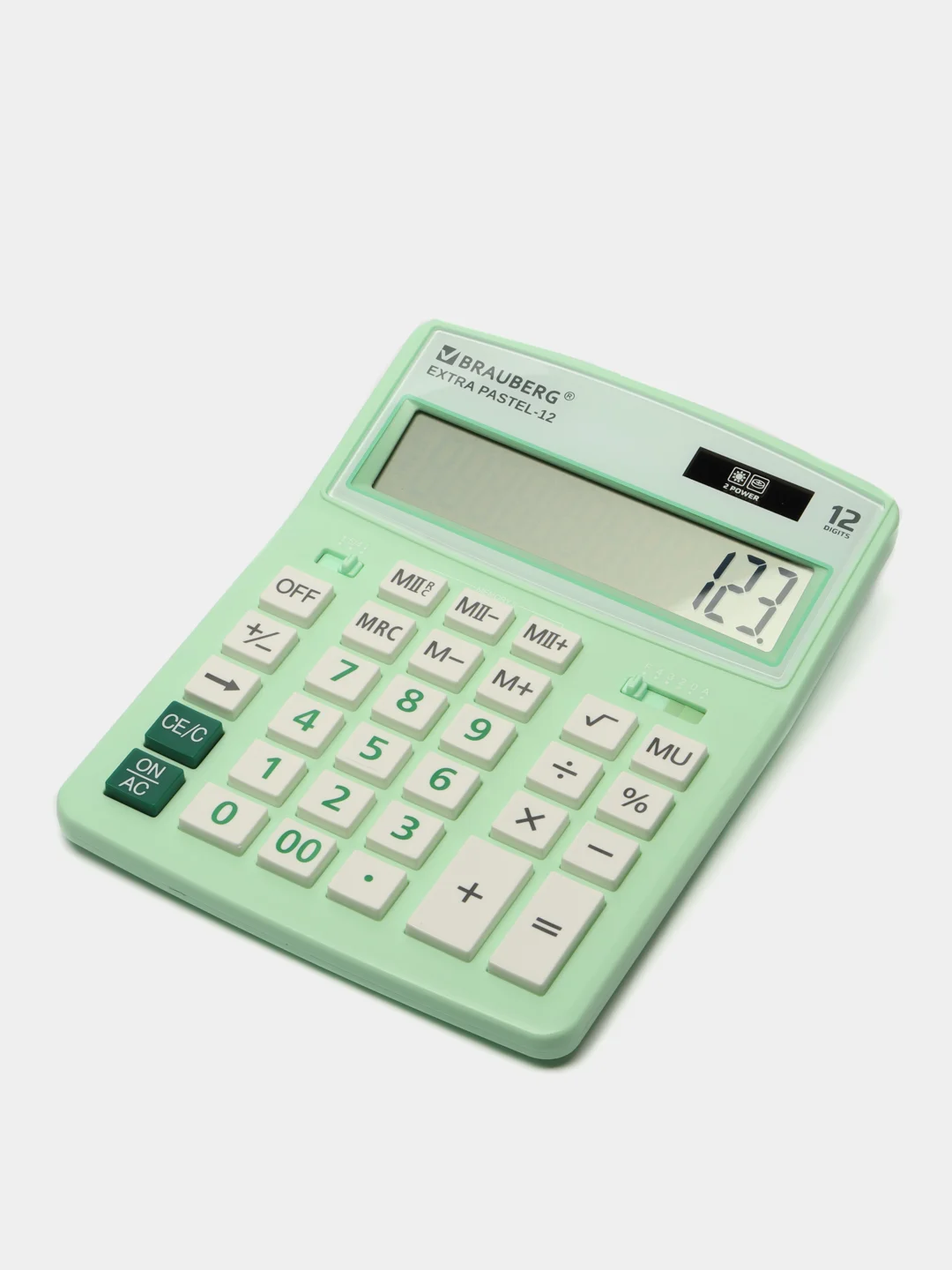 Калькулятор настольный электронный обычный Brauberg Extra Pastel-12-lg (206x155 мм)