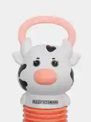 Белый развивающая интерактивная игрушка зверюшка потянушка гармошка корова