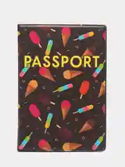 Тёмно-бордовый обложка для паспорта, разные интересные дизайны. Для девушки. Для парня. Унисекс