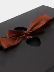 Черный подарочная коробка с бантом / Картонная Крафтовая коробка с лентой для упаковки подарков