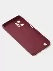 Бордовый чехол для Realme C31 (4G), матовый, с дополнительной защитой камеры