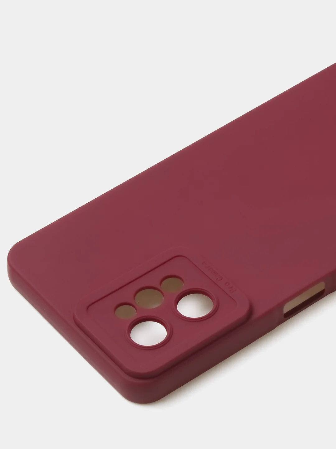 Бордовый чехол для Realme C31 (4G), матовый, с дополнительной защитой камеры