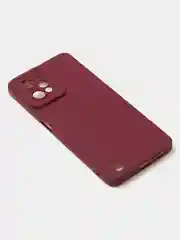 Бордовый чехол для Realme C31 (4G), матовый, с дополнительной защитой камеры