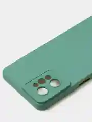 Зеленый чехол для Realme C31 (4G), матовый, с дополнительной защитой камеры