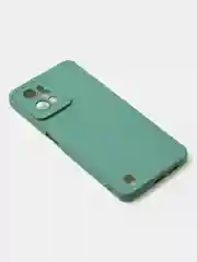 Зеленый чехол для Realme C31 (4G), матовый, с дополнительной защитой камеры
