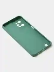 Зеленый чехол для Realme C31 (4G), матовый, с дополнительной защитой камеры