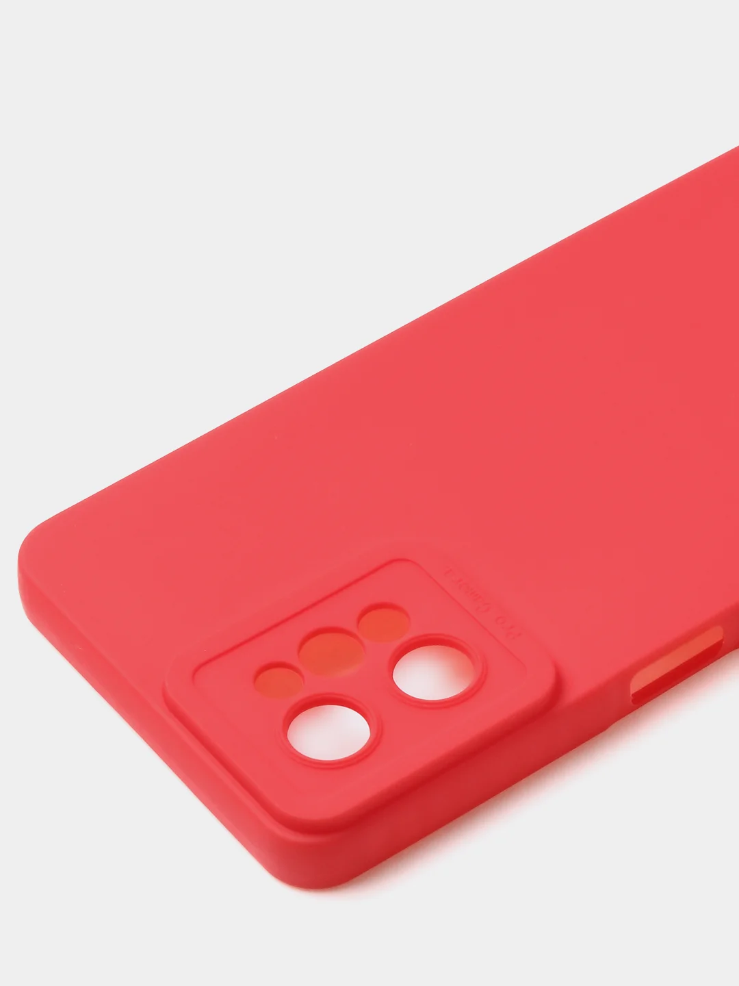 Красный чехол для Realme C31 (4G), матовый, с дополнительной защитой камеры