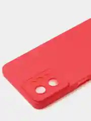 Красный чехол для Realme C31 (4G), матовый, с дополнительной защитой камеры